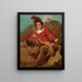 Jean-Claude Richard Abbé de Saint-Non nagi w stylu hiszpańskim - Jean-Honoré Fragonard — oprawiony obraz na ścianie