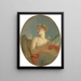LMiłość byłby portretem Marie Catherine Colombe 1751-1830 w roli Kupidyna - Jean-Honoré Fragonard — oprawiony obraz na ścianie