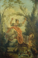 La Bascule - Jean-Honoré Fragonard — widok dzieła