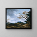 Krajobraz z przelotną ulewą - Jean-Honoré Fragonard — oprawiony obraz na ścianie