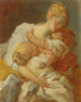 Les Baisers maternels - Jean-Honoré Fragonard — widok dzieła