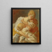 Les Baisers maternels - Jean-Honoré Fragonard — oprawiony obraz na ścianie