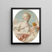 portretowy Mademoiselle Marie-Catherine Colombe jako Wenus - Jean-Honoré Fragonard — oprawiony obraz na ścianie
