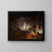 Les Blanchisseuses - Jean-Honoré Fragonard — oprawiony obraz na ścianie