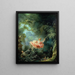 La Balançoire - Jean-Honoré Fragonard — oprawiony obraz na ścianie