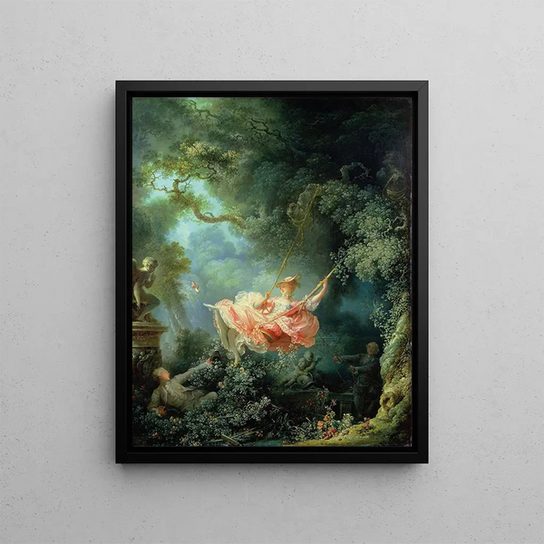 La Balançoire - Jean-Honoré Fragonard — oprawiony obraz na ścianie