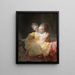 Les Deux Sœurs - Jean-Honoré Fragonard — oprawiony obraz na ścianie