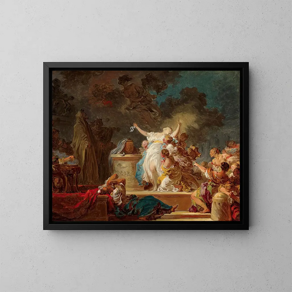 Ofiara dla Minotaura - Jean-Honoré Fragonard — oprawiony obraz na ścianie