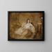 Młoda kobieta w szlafroku w wnętrzu - Jean-Honoré Fragonard — oprawiony obraz na ścianie