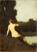 Jedna kąpiąca się Echo - Jean-Jacques Henner — widok dzieła