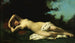 Jedna nimfa w krajobrazie leśnym - Jean-Jacques Henner — widok dzieła