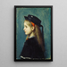 Młoda dziewczyna z Alzacji - Jean-Jacques Henner — oprawiony obraz na ścianie