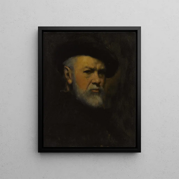 autoportret - Jean-Jacques Henner — oprawiony obraz na ścianie