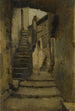 Schody w uliczce w Rzymie - Jean-Jacques Henner — widok dzieła