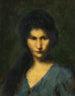 Portret młodej kobiety - Jean-Jacques Henner — widok dzieła