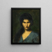 Portret młodej kobiety - Jean-Jacques Henner — oprawiony obraz na ścianie