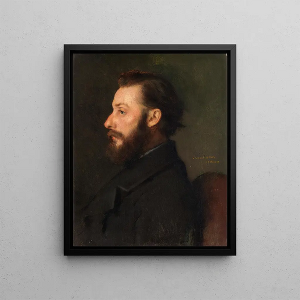 Portret A. Koch - Jean-Jacques Henner — oprawiony obraz na ścianie