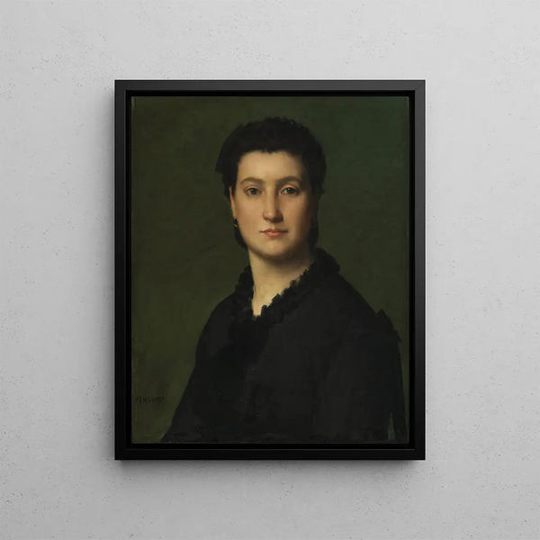 Portret kobiety (Konflikt przypadków) - Jean-Jacques Henner — oprawiony obraz na ścianie