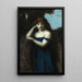 Kobieta stojąca - Jean-Jacques Henner — oprawiony obraz na ścianie