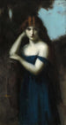 Kobieta stojąca - Jean-Jacques Henner — widok dzieła