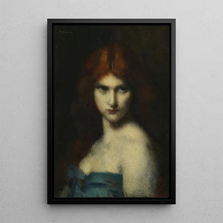 JeanJacques Henner - Study of a head of a woman.webp