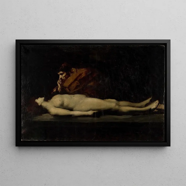 Le Lévite d'Éphraïm et sa femme morte - Jean-Jacques Henner — oprawiony obraz na ścianie