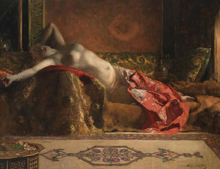 Odalisque leżąca - Jean-Joseph Benjamin-Constant — widok dzieła