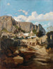 Widok na klasztor na Capri - Jean-Joseph-François Bellel — widok dzieła
