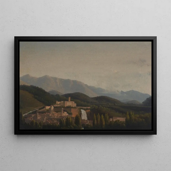 JeanJosephXavier Bidauld - Extensive Italian landscape with a town.webp