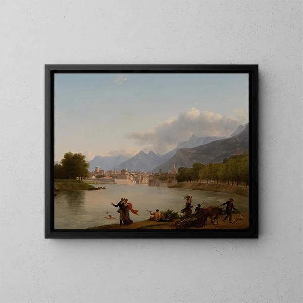 Grenoble - Jean-Joseph-Xavier Bidauld — oprawiony obraz na ścianie