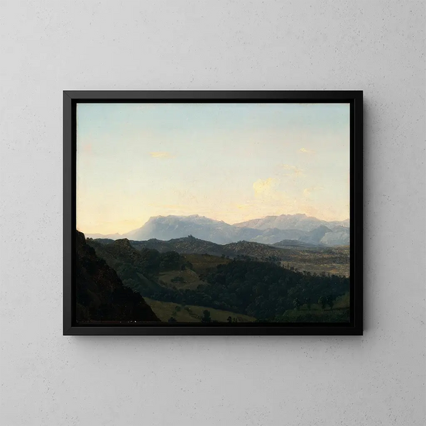 Les montagnes sabines - Jean-Joseph-Xavier Bidauld — oprawiony obraz na ścianie