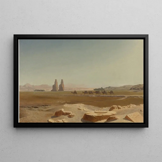 JeanLon Grme - Caravan Passing The Colossi Of Memnon Thebes.webp