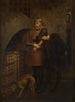 Króla Ludwika XI Francji odwiedzającego kardynała Balue w jego żelaznej klatce - Jean-Léon Gérôme — widok dzieła