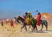 Jeźdźcy przemierzający pustynię - Jean-Léon Gérôme — widok dzieła