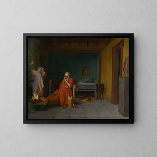 JeanLon Grme - The Poet Dreams of Cupid by the Fire.webp