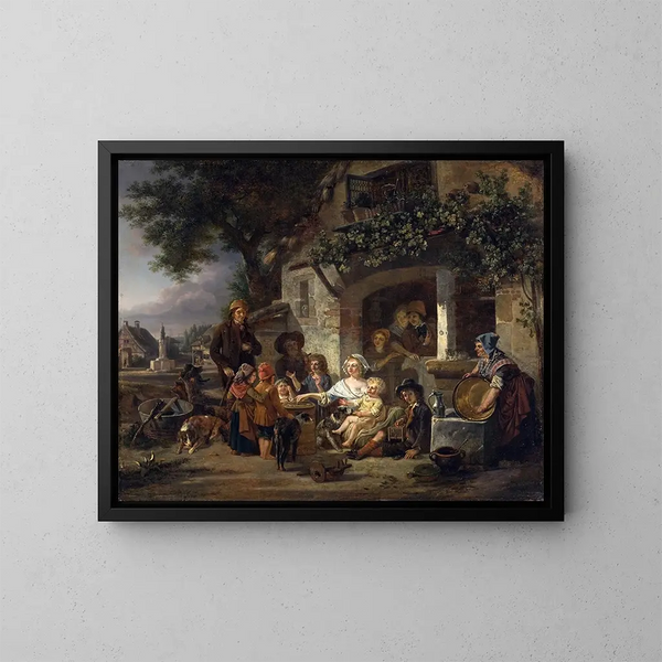 Le Sommet - Jean-Louis Demarne — oprawiony obraz na ścianie