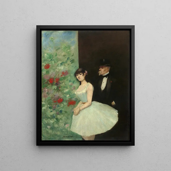 W Kulisy - Jean-Louis Forain — oprawiony obraz na ścianie