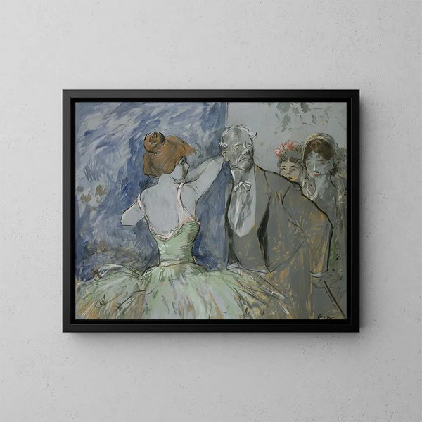 W Kulisy - Jean-Louis Forain — oprawiony obraz na ścianie