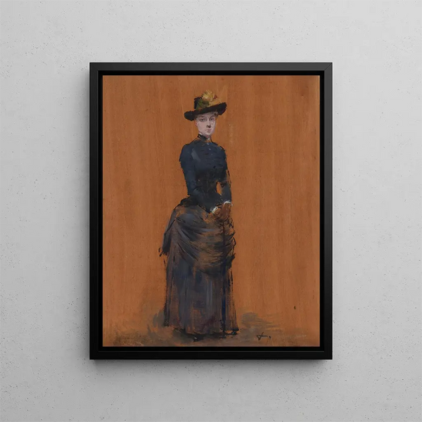 Kobieta elegancka - Jean-Louis Forain — oprawiony obraz na ścianie