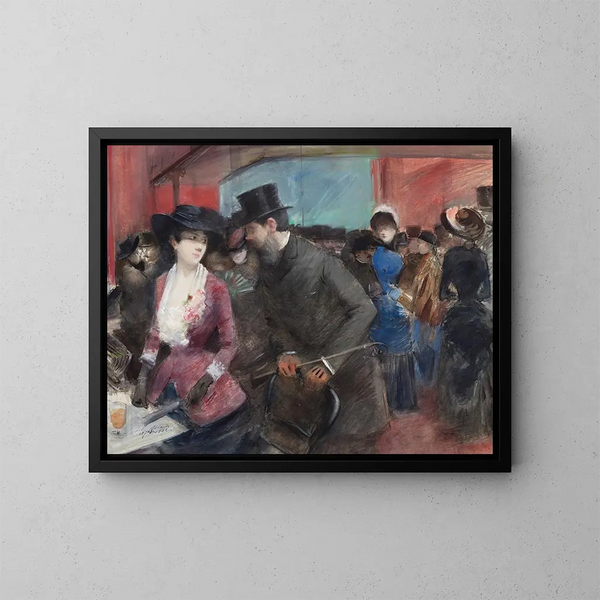 Folies Bergère - Jean-Louis Forain — oprawiony obraz na ścianie