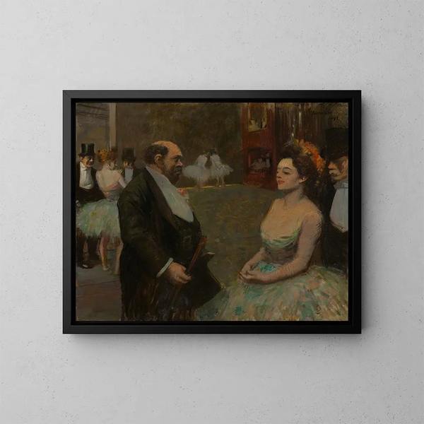 W Kulisy - Jean-Louis Forain — oprawiony obraz na ścianie