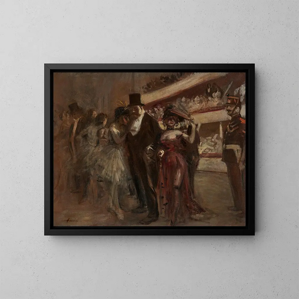 Scena operowa - Jean-Louis Forain — oprawiony obraz na ścianie
