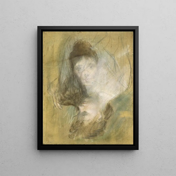 Szkic kobiety - Jean-Louis Forain — oprawiony obraz na ścianie