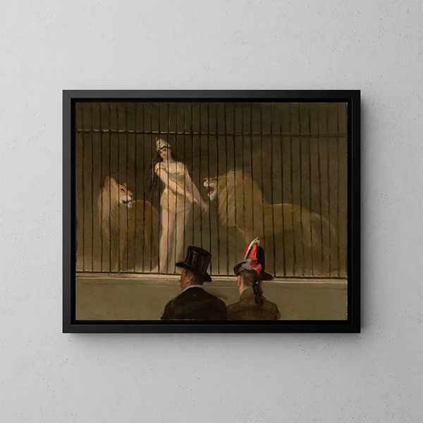 Le dompteur de lions - Jean-Louis Forain — oprawiony obraz na ścianie