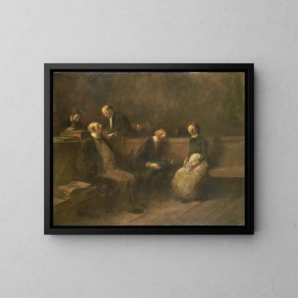 La Pétition - Jean-Louis Forain — oprawiony obraz na ścianie
