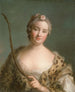 Charlotta Fredrika Sparre 1719-1795 później hrabina Fersen - Jean-Marc Nattier — widok dzieła