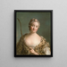 Charlotta Fredrika Sparre 1719-1795 później hrabina Fersen - Jean-Marc Nattier — oprawiony obraz na ścianie