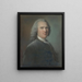 Portret dżentelmena - Jean-Marc Nattier — oprawiony obraz na ścianie