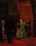Colomb przed Isabelle - Jean-Paul Laurens — widok dzieła