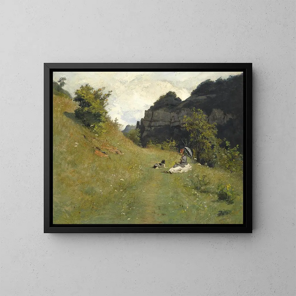Le chemin de la maloche - Jean-Paul Laurens — oprawiony obraz na ścianie